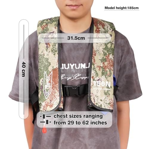 Inflatable-Life-Jacket| Lightweight Life-Vest for Adults| Automatic Inflatable-PFD| Supports up to 300 lbs