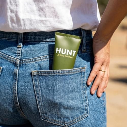 Hunt Insect Repellent Lotion, DEET-Free, Scent-Free, 20% Picaridin, 14-Hour Protection, Non-Greasy, Gun-Safe, Equipment-Safe