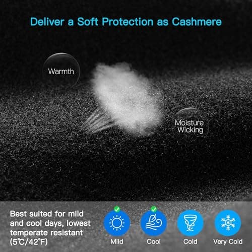 Unigear Lightweight Running Gloves, Touch Screen Anti-Slip Warm Gloves Liners for Cycling Biking Sporting Driving for Men Women