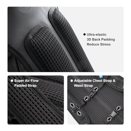 Everfun Hydration Backpack 18L with Water Bladder 2L/3L Hiking Water Backpack Women Men Hydration Pack Insulated Lightweight Day Hydropack with Storage for Hiking, Biking, Running, Festival