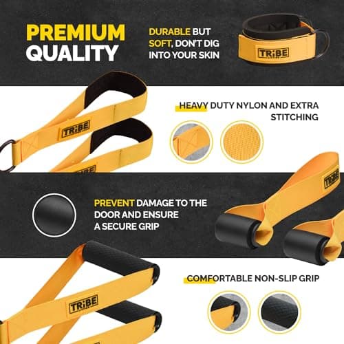 Tube Resistance Bands for Working Out Men and Women - Exercise Bands Resistance Bands Set, Resistance Band Bar, Handles, Ankle Straps, Foot Straps and Door Anchor