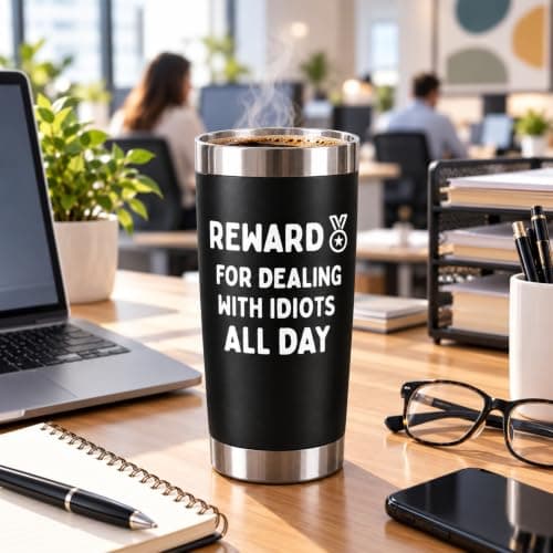 Funny Office Gifts for Coworker, Boss Lady, Manager, Leader-Tumbler 20oz Funny Gifts for Boss Coworkers Teacher Nurse-Bosses Day Gifts for Women B0HF3MH1B9
