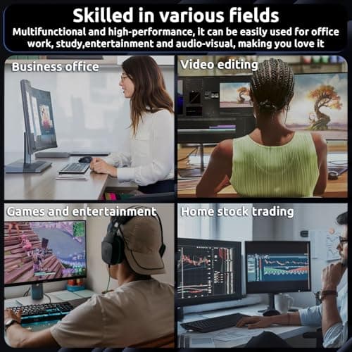 Desktop Computer Tower PC, Intel Core i7-4770-3.4GHz, 16GB DDR3 RAM, 512GB SSD Hard Drive, RGB Fan x 3, Wi-Fi 6.0, USB 3.0, HDMI, Windows 11 Home or Office