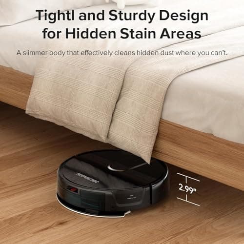 ROPVACNIC Robot Vacuum Cleaner Robot Vacuum and Mop Combo with 4000Pa Suction, Personalized Cleaning Adjustments, Self-Charging Robotic Vacuum Cleaner, Advanced Obstacle Avoidance