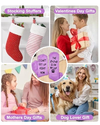 Stocking Stuffers for Women, Valentines for Her Wife, Birthday Funny Socks Christmas Gift for Women Mom, Gifts for Mom Grandma Wife Dog Lovers B0FMQ2N91M