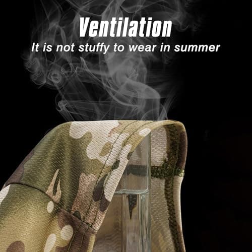 Volein Neck Gaiter Face Mask, Sun Cooling Dust Camouflage Face Shield, Reusable Washable Bandana