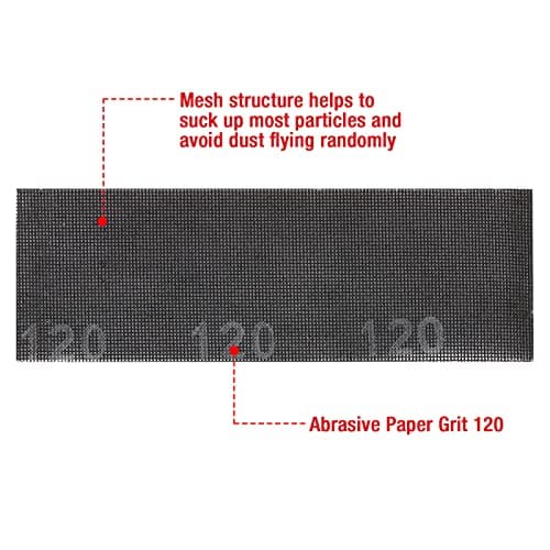 Goldblatt Dust Free Hand Sander, Dustless Drywall Vacuum Sander, with 6.5 ft Hose, Sanding Pad, Adapter