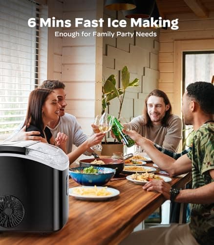 Nugget Ice Maker Countertop, Silonn Chewable Pellet Ice Machine with Self-Cleanin Function, 36lbs/24H Portable Ice Makers for Home Kitchen Officce, Black