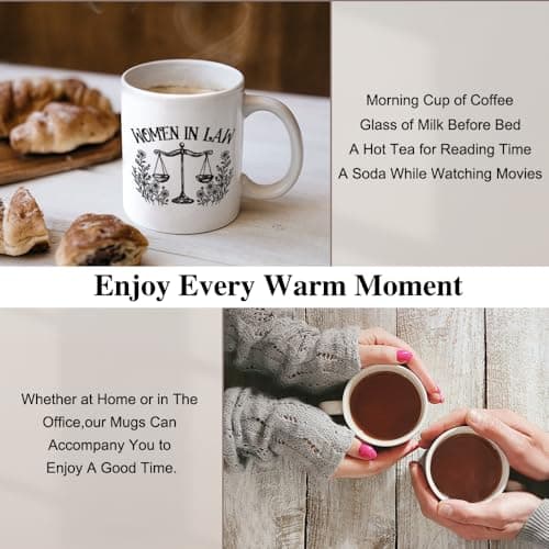 XQLZY Women In Law Mug, Funny Lawyers Coffee Cup, Birthday Gifts for Attorney Future Lawyer Assistant, Graduation Gifts for Law Sshool Student, New Job Present for Colleagues Friends Sister B0F1BJ9YK9