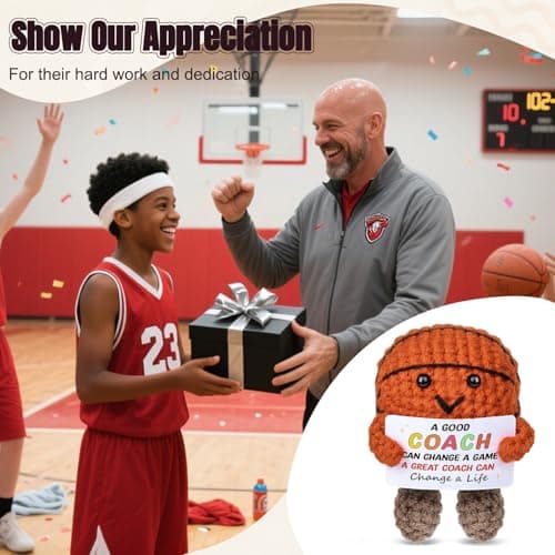 Basketball Coach Gifts - 5PCS Cheer Coach Thank You Appreciation Gifts for Men Women Basketball Coaches Retirement Birthday Gifts