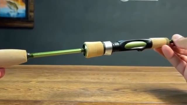 LITTMA Wild Streams Ultralight Spinning&Casting Trout Rod, 2-Piece Fishing Rod for Crappie, Panfish & Micro Fishing, Green Carbon Fiber Blank with Cork Handle, 5’6”/6’/6’6”/7’