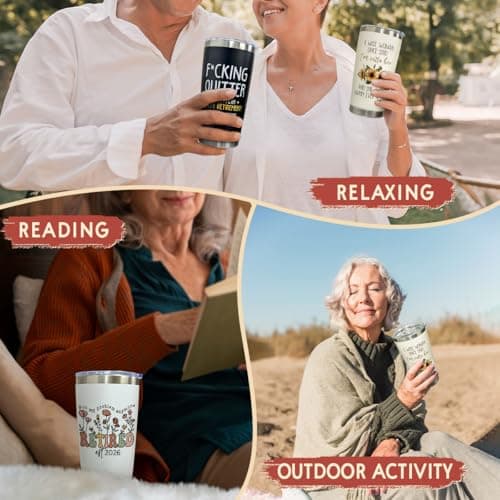 Happy Retired Farewell Party Gift for Coworker, Teacher, Nurse, Boss or Friend, Funny Stainless Steel Mug Coffee Retirement Gift for Woman 2026, Retired Tumbler, Not My Problem Anymore Cup B0D1FV94BK