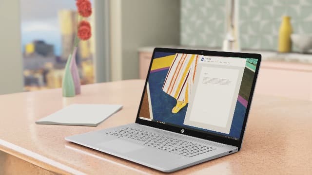 HP 17.3 inch Laptop, HD+ Display, AMD Ryzen 5 7520U, 16 GB RAM, 512 GB SSD, AMD Radeon Graphics, Windows 11 Home, Natural Silver, 17-cp2199nr