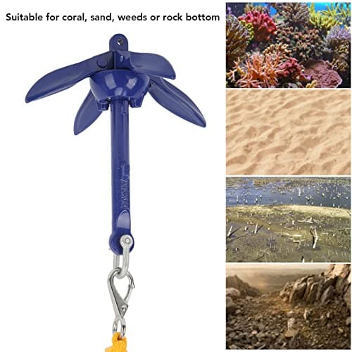 Marine Aluminium Foldable Kayak with Yellow Rope for Fishermen