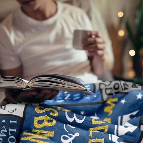 Gifts for Husband, Husband Birthday Gifts from Wife Blanket 60"x50", Cool Anniversary Wedding Gifts B0DJ7222F1