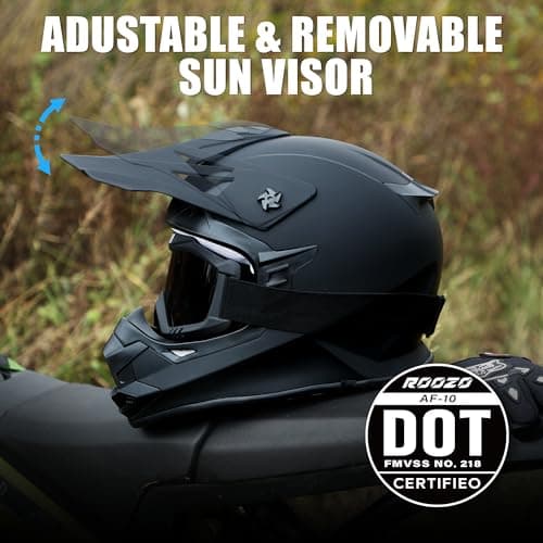 Kids Dirt Bike Helmets Youth ATV Helmet, Kids Motocross Helmet for Off Road, UTV, BMX, Street Riding Motorcycle Helmet with Goggles Gloves, DOT Approved