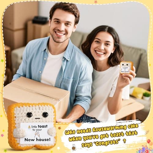 House Warming Gifts New Home, “A Little Toast to Your New House” Housewarming Gifts for Women Men Friend Family Couple, New Homeowner - Closing Presents for Home Buyers - First Apartment Essentials