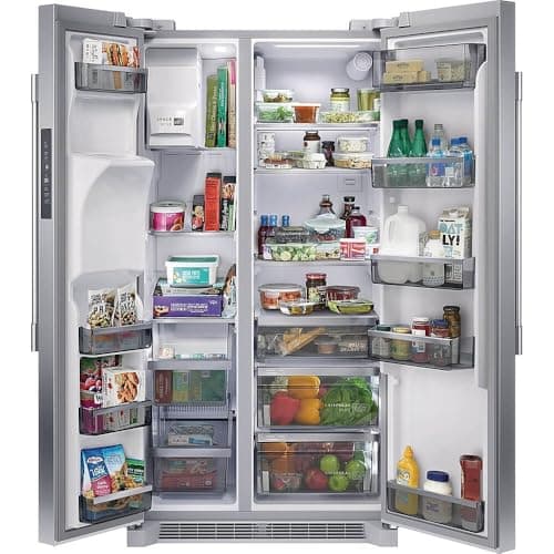 Frigidaire Professional 36 in. 22.3 cu. ft. Counter Depth Side-by-Side Refrigerator in Stainless Steel with CrispSeal Technology