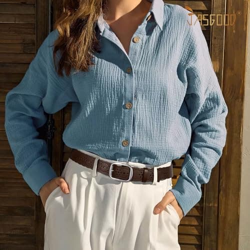 JASGOOD Women's Hollow Flower Genuine Leather Belt for Jeans Pants Wide Belt for Ladies