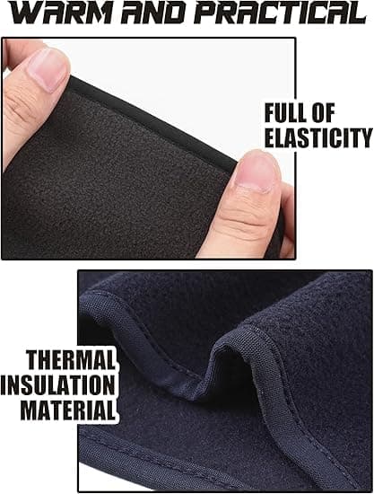 Generic 3 Pcs Ear Warmers for Men Women - Winter Sports Headband Ear Muffs Ear Covers for Cold Weather Running Cycling Ski,all black