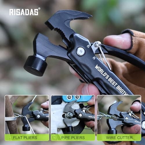 Gifts for Brother on Christmas - Brother Gifts, Brothers Gift from Sister - Fathers Day Birthday Gift for Brothers - Christmas Brother’s Presents, Multitool Hammer
