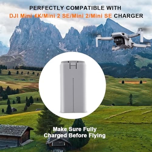 2-Pack Mini 4K Intelligent Flight Battery for DJI Mini 2 / SE / 4K/ 2 SE Drone 2400mah Upgraded Drone Battery Replacement Parts, Up to 31 Minutes of Flying Time