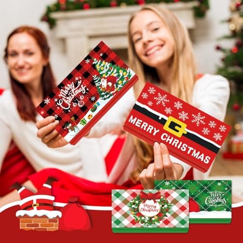 6-Slot each Bill & Gift Card Holder for Xmas Gifts, Xmas Money Holder for Cash Gift Ideas 6Pcs Christmas Money Holders Cards Booklet for Christmas Cash Gifts B0FMJNJ1T2