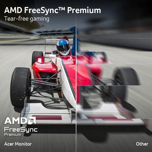 Acer Nitro 24.5” Gaming Monitor | Full HD 1920 x 1080 | IPS | ZeroFrame | AMD FreeSync Premium | 200Hz Refresh Rate | Up to 0.5ms | sRGB 99% | 1 x Display Port 1.2 and 2 x HDMI 2.0 | KG251Q X3biip