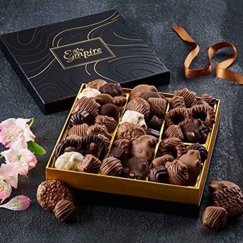 Assorted Gourmet Chocolate Gift Box - Food Gift Basket for Women and Man - Birthday, Thank You, Present Idea for Him and Her, Holiday Gifts Baskets by Empire Delights