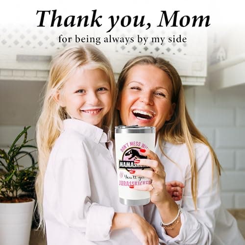 Gifts for Mom from Daughter, Son for Christmas, Mothers Day, Birthday - Mom Christmas Gift - Birthday Gifts for Moms, Happy Birthdays Moms - Best Mother Tumbler 20Oz Stainless Steel Coffee Cup B0GD5SZXVZ