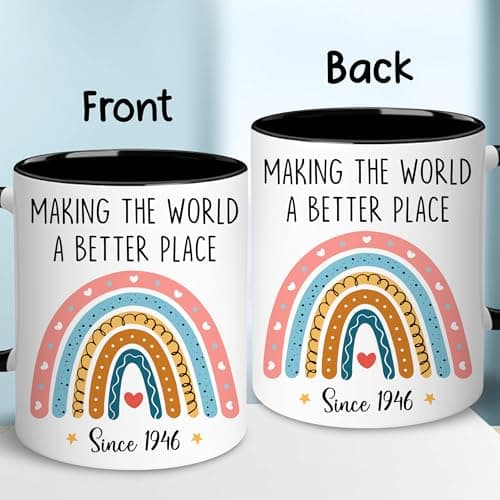 GLAKEUN 1946 Making Mug - Happy 80 Year Old 1946 Presents - 80th Present Ideas - 80th Birthday Mug, Unique Gifts for Her - Him, Men, Women, Wife, Sister, Best Friend - Funny Gag Coffee Cup