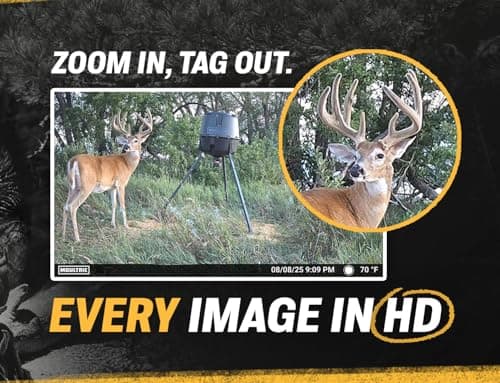 Moultrie Edge Solar Cellular Trail Camera - Integrated Solar Panel with Battery - 40MP - 1080p Video - Night Vision - Multi-Carrier LTE Auto-Connect - Built-in Memory - 0.4s Trigger Speed
