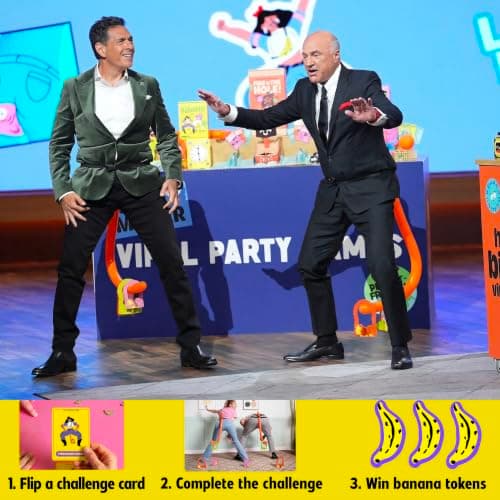 It's Bananas! The Monkey Tail Game - Funny, Fun Party & Family Board Game for Kids, Stocking Stuffer, Christmas, Thanksgiving, White Elephant, Girls Night, Birthday Gift, Gag, Novelty