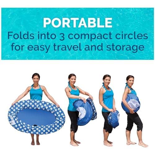 SwimWays Paddle Paws Spring Float Dog Raft, Small (0-65 lbs.)