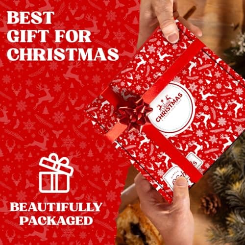Christmas Nuts Gift Basket for Holiday Season, Premium Mixed Nut Assortment Gift Gourmet Snack Food Present Box, Christmas Gift Basket for Family (7 Sectional)