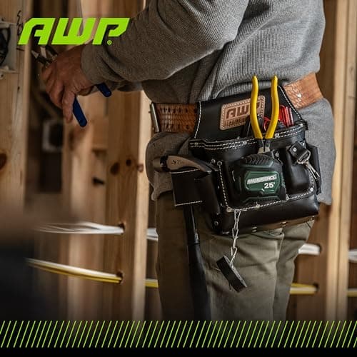 AWP Tool Pouch, Electrician Tool Pouch, Premium, Professional Multi-Pocket Organizer
