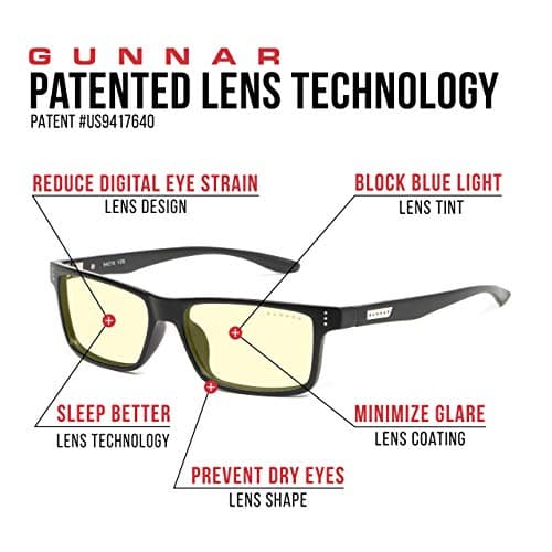 GUNNAR - Blue Light Reading Glasses - Blocks 65% Blue Light - Vertex