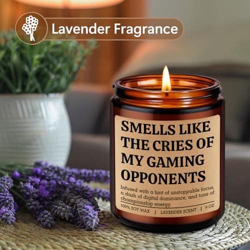 Gamer Gifts for Video Game Lover, Cool Christmas, Birthday Gifts for Gamer Boyfriend, Son, Husband, Dad, Girl, Gaming Stuff LEADO Video Game Candle - Gifts for Gamers Men, Gaming Gifts for Women, Boy B0FY1HKB8B