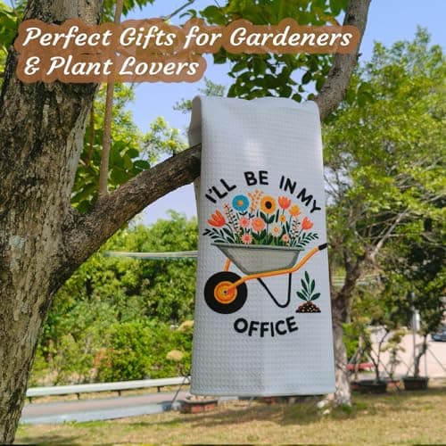 Gifts for Plant Lovers, Plant Lady Mom Birthday Gift, Funny Best Friend Housewarming New Home Gift, Decorative Towel 16x24in Gardening Gifts for Women Funny Kitchen Towels, B0G568ZDJH