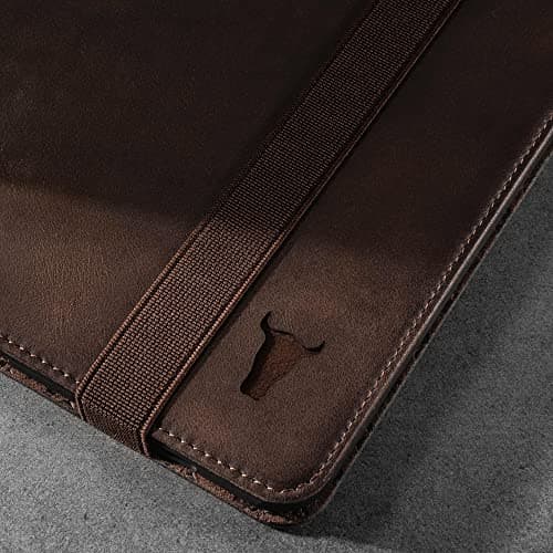 TORRO Case Compatible with iPad Pro 11” 4th / 3rd / 2nd / 1st Gen - Genuine Leather iPad Pro 11 2022 Case with Stand Function, Apple Pencil Connectivity and Wake Sleep Function (Dark Brown)