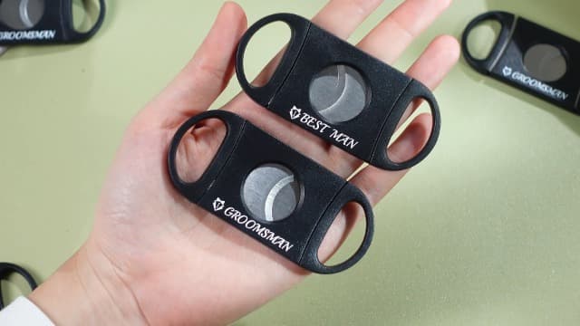 Lasnten 6 Pcs Groomsmen Wedding Gift for Best Man Groomsman, Stainless Steel Cutter for Best Groomsmen Gift Wedding Favors(5 Groomsman and 1 Best Man) B0DP7DBHLW