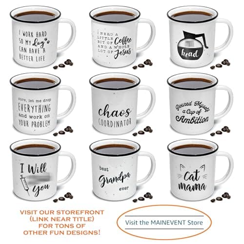 MAINEVENT Best Dog Dad Mug 11 Ounce, Dog Dad Coffee Mug, Best Doggy Father Ever Gift, Doggy Daddy Cup, Novelty Coffee Cup