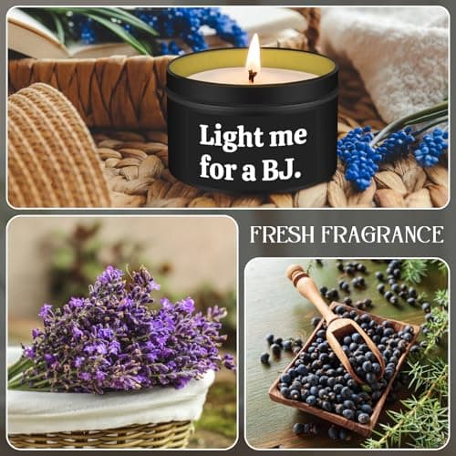 Gifts for Him Boyfriend Husband Funny Anniversary Wedding Birthday Gifts for Men Naughty Engagement Gift for Couples Husband Boyfriend Birthday Gift Ideas, Unique Romantic Lavender Candle for Men