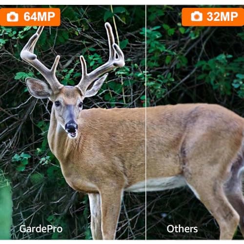 GardePro A3S Trail Camera (Non-Cellular, Non-WiFi), 64MP Photo & 1296P HD Video, 0.1s Trigger, 100ft No-Glow Night Vision, Motion Activated Wildlife Camera