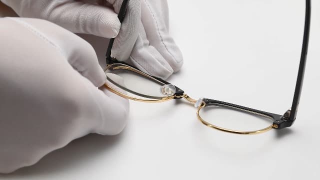 AOMASTE Blue Light Blocking Glasses Vintage Half Frame UV Clear Lens Anti Eyestrain Computer Gaming Glasses for Women Men