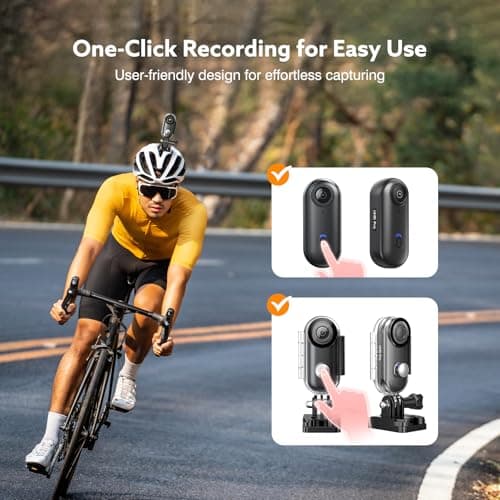 Losfom Z10 4K Action Camera, 128GB Wearable Sports Camera with Waterproof Case, Magnetic Clip, and Quick-Mount Accessories, Small Body Cam for Cycling, Diving, Travel (No WiFi No Bluetooth