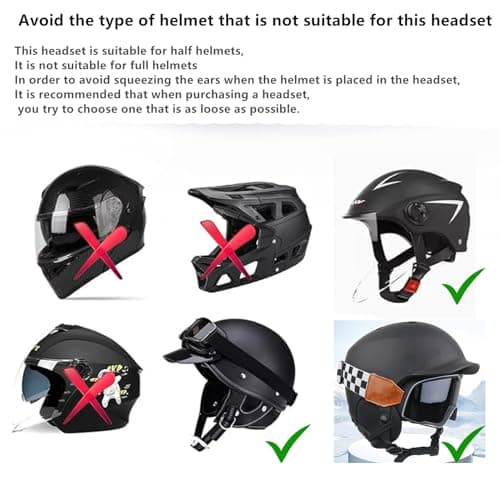 Outdoor Sports Ski Helmets Headphones/Bicycle Helmets Headset- Chips 5.3 - True Wireless Bluetooth Helmet Speakers for Skiing, Snowboarding Mountain Biking
