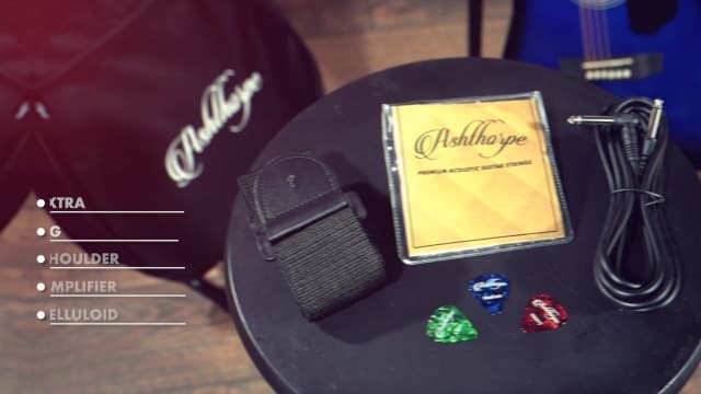 Ashthorpe Full-Size Cutaway Thinline Acoustic-Electric Guitar Package - Premium Tonewoods - Brown