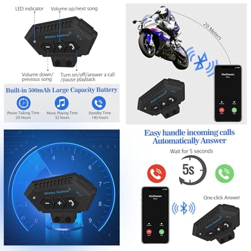 Bluetooth Motorcycle Helmet,Modular Motorcycle Helmet with Bluetooth,DOT Approved Dual Visor Full Face Flip up Bluetooth Integrated Motorcycle Helmets for Adults Men Women