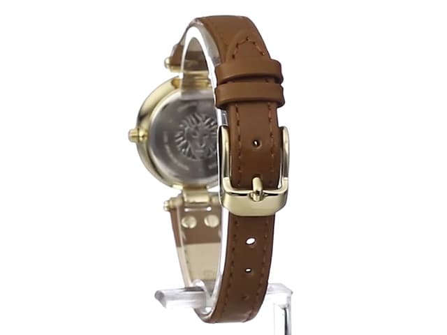 Anne Klein Women's Leather Strap Watch